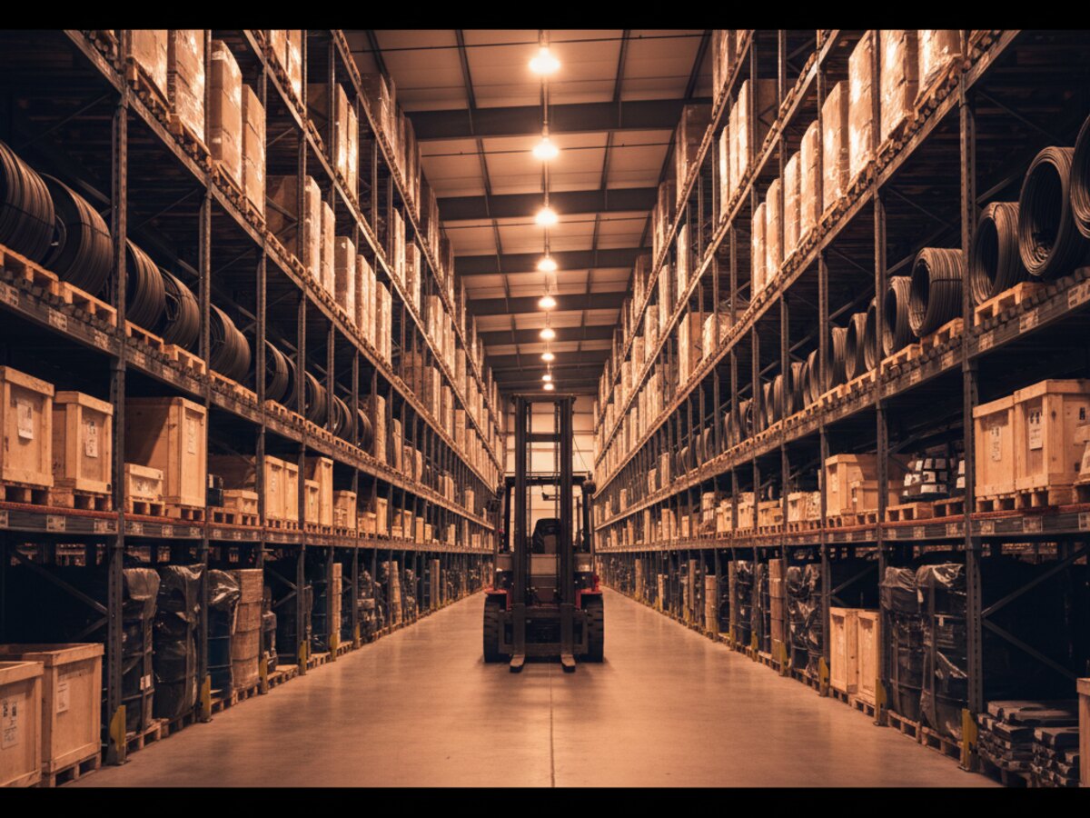 Armazém de materiais industriais